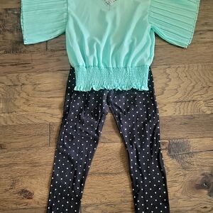 Stylish Kids Polka Dot Leggings Set
